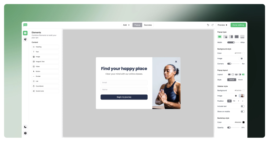 mailerlite formulär