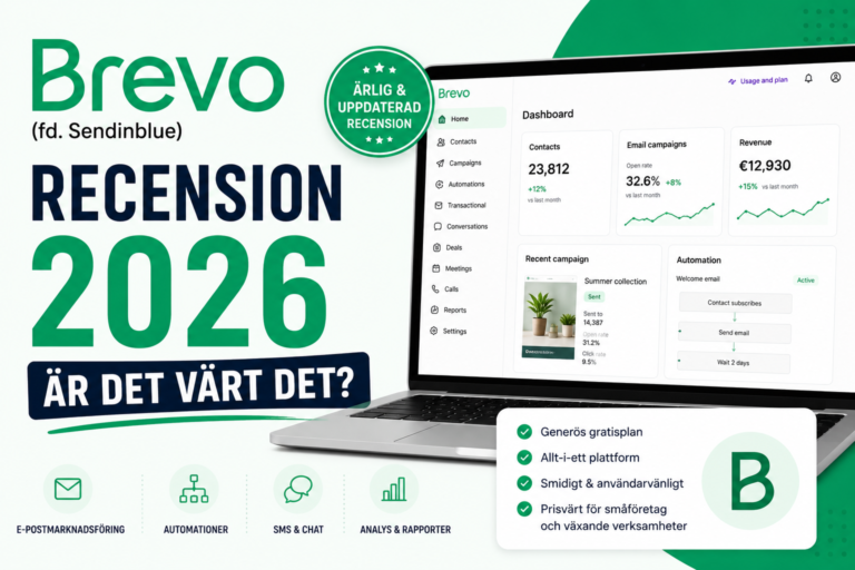 Brevo recension 2026 – är det värt det? Ärlig och uppdaterad recension