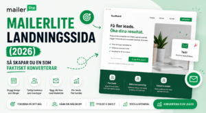 MailerLite landningssida (2026) – så skapar du en som faktiskt konverterar