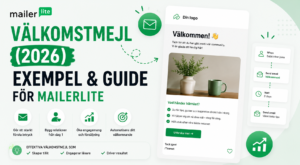 Välkomstmejl (2026) – exempel och guide för MailerLite